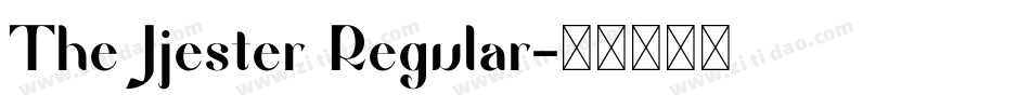 The Jjester Regular字体转换